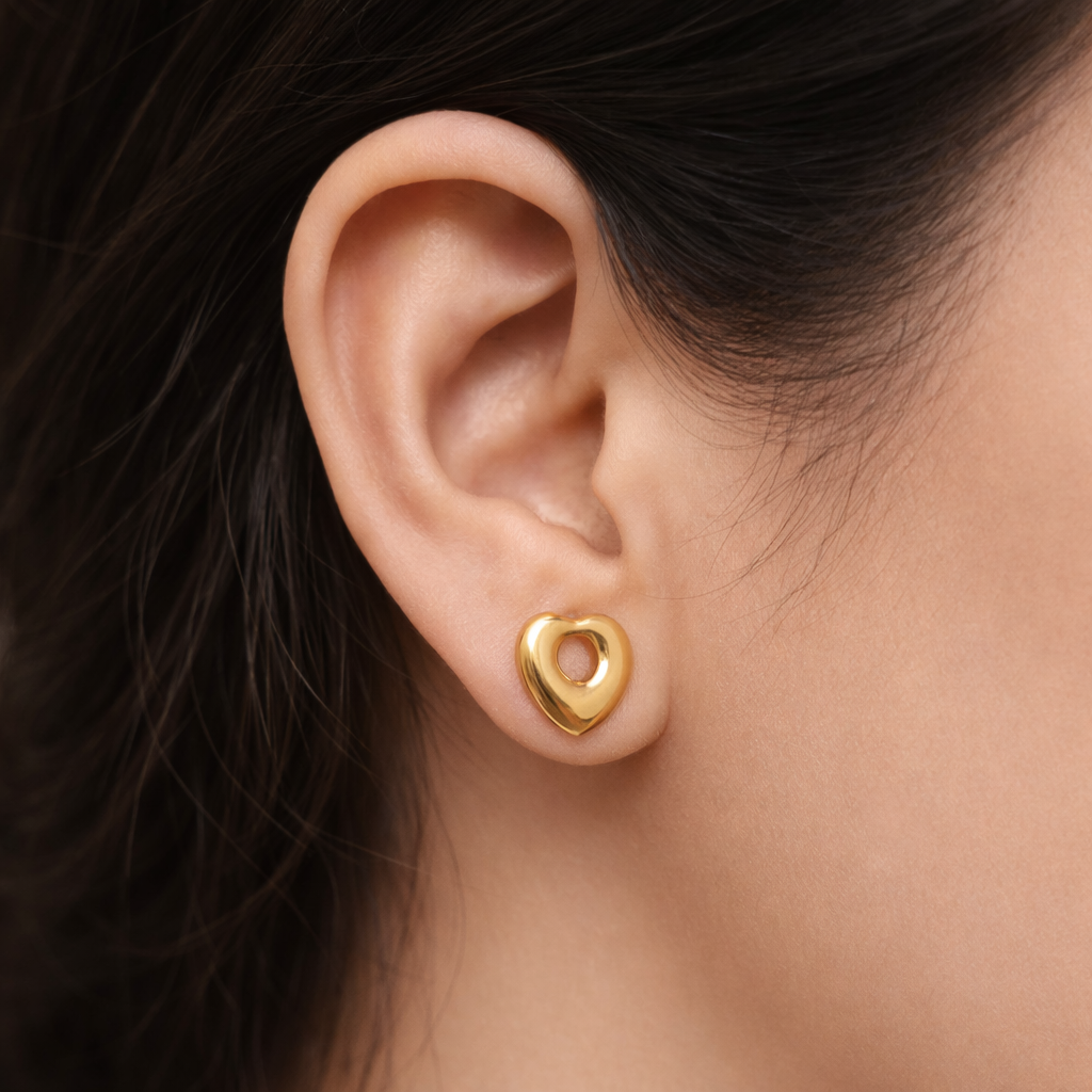 Gold Plated Earrings Studs for Women | EVYRAA